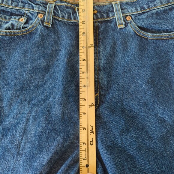 Levi's 521 Vintage‎ Tapered Fit Tapered Leg Women's Blue Denim Jeans Size 14 - Picture 10 of 15